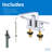 Tribune Two Handle Centerset Bathroom Faucet-86879517
