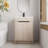 Jeliana 24'' Single Bathroom Vanity with Ceramic Top，2 Soft Close Doors and 1 Adjustable Shelf-1157815342
