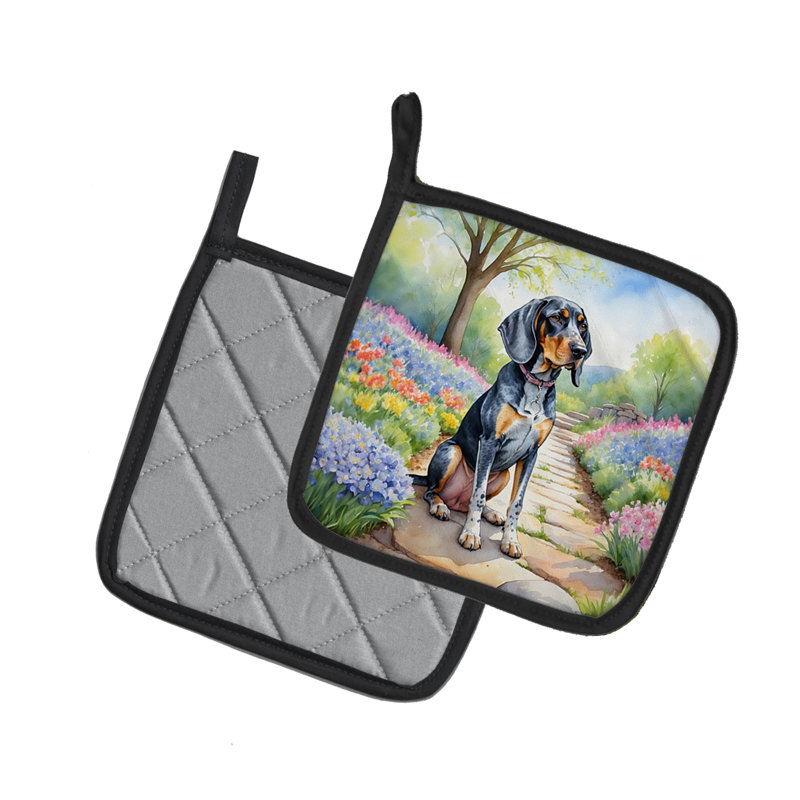 Caroline's Treasures Floral Polyester Potholder Set