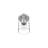 1-Light Semi-Flush Mount Cylinder Glass Shade Light(Silver)-1515491975