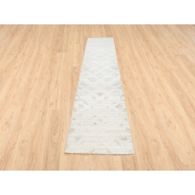 One-of-a-Kind Runner 2'7" X 12'0" New Age Runner Area Rug in Ivory