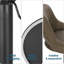 Simonsen Swivel Upholstered Adjustable Height Counter Stool with Metal Frame-1139129962