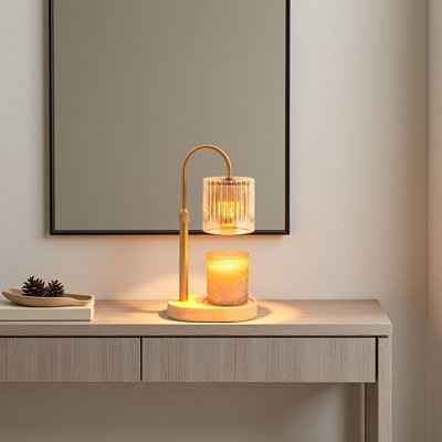 Candle Warmer Lamp With Timer Adjustable Height