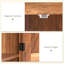 Armoire de cuisine, armoire avec tablettes réglables