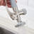 Brushed Nickel Hot And Cold Sink Faucet With Pull Down - Modern Single Handle Kitchen For Commercial Use