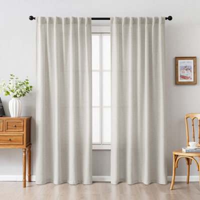 Paire de rideaux semi-transparents