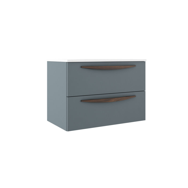 Arco 32'' Single Bathroom Vanity with Ceramic Top, Light Blue