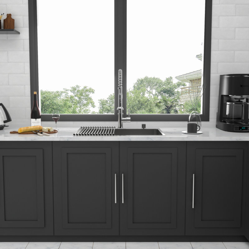 Stainless Steel Drop In Kitchen Sink - 25  Drop-In Topmount Sinks 16 Gauge R10 Tight Radius Deep Single Bowl 25" Basin Sink