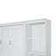 Lit escamotable avec bureau et bibliothèque Murphy, blanc-1737640410