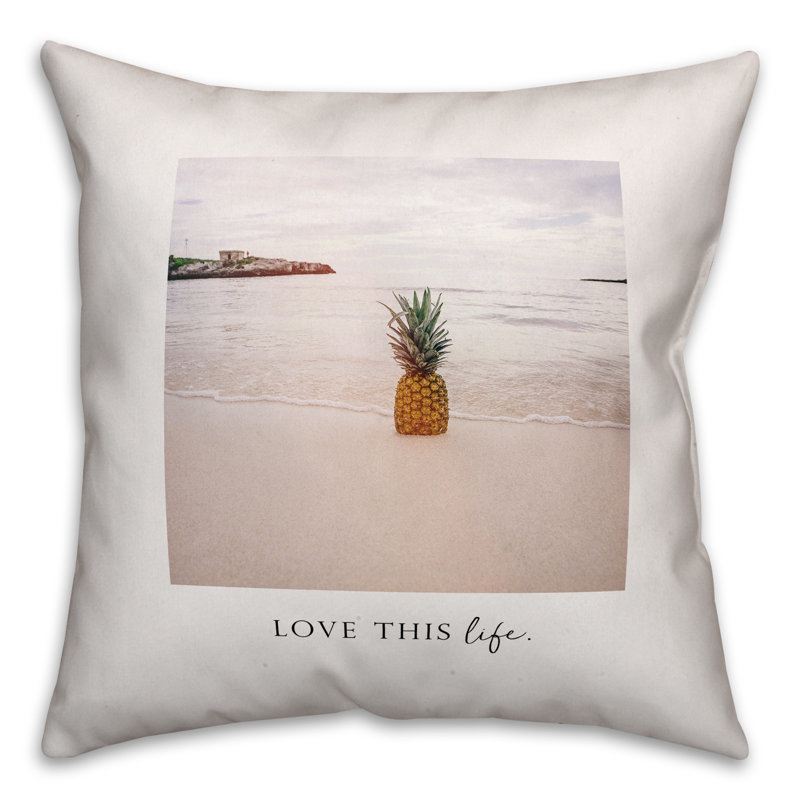 Love Appliqued Throw Pillow