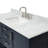 55 " W Freestanding Standard Free Standing 1 Single Vanity Bathroom Vanity With Carrara Marble Top-85364394