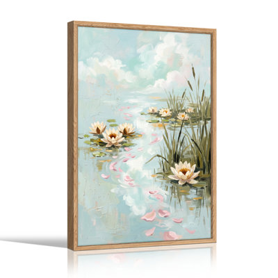 Ensemble de 1 tableau sur toile Nénuphar