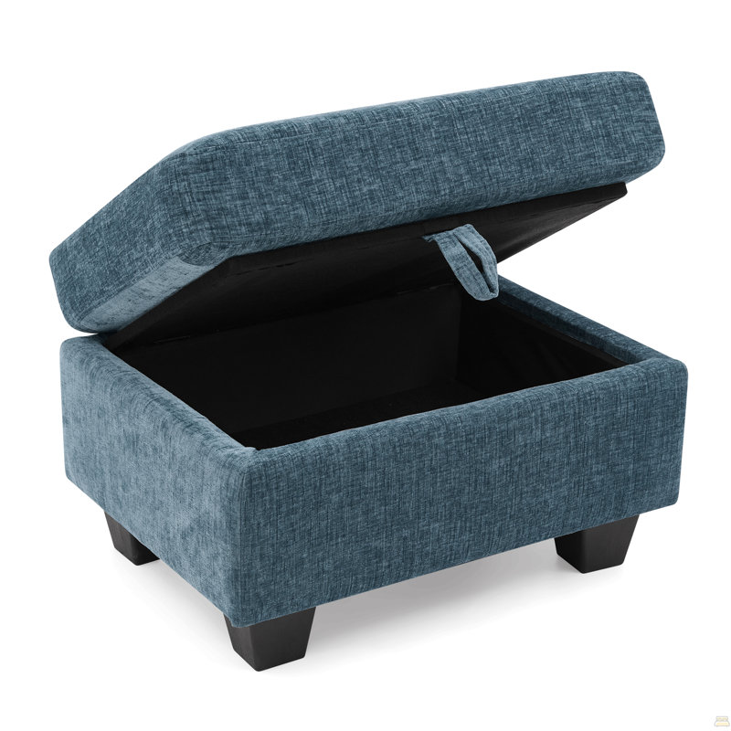 Single Sofa Recliner With Manually Adjustable Backrest, USB Charging Port, Blue