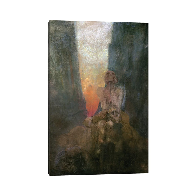 The Abyss, 1899 by Alphonse Mucha - Wrapped Canvas Painting, 66.04cm H x 45.72cm W x 1.905cm D