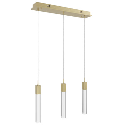Luminaire suspendu à 3 lumières en cristal transparent The Original Glacier Collection