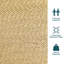 Jenkinsburg 2-Person Soft-Spun Polyester Rope Spreader Bar Hammock - Tan-29217635-120146475