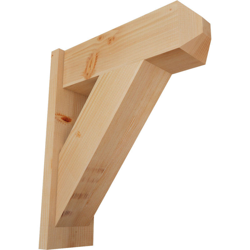 Artisan traditionnel en bois rustique, Sapin Douglas de 7 1/2 po (lisse), P 22 po x H 26 po