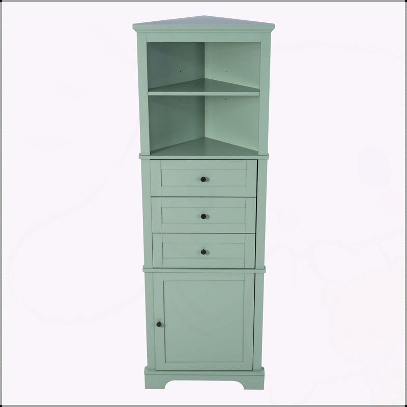 Versatile Triangle Cabinet With Multiple Storage Options For Various Rooms