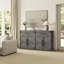 Chevron Accent Cabinet with Drawer & Adjustable Shelf-396151816