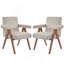 Fauteuil de salle à manger en tissu Poppy-219364726