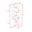 Grande armoire de rangement autoportante pour salle de bain avec tablettes réglables et tiroir-373772539