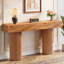 Console de ferme 63 po en bois brun avec porte d'entrée 63 po
