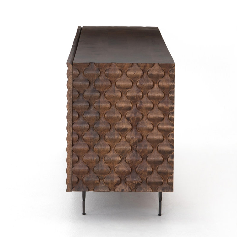 Rio Media Console, Antique Brown