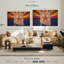 «State Map Over Arizona Flag», 3 pièces sur toile-98562206