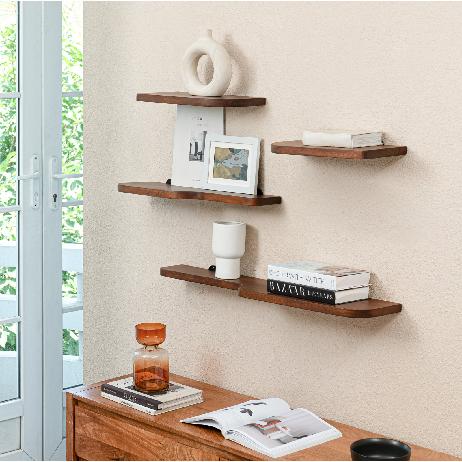 Valetta 36" Floating Shelf, Walnut