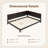 80"X58" Full Size Wood White Bed-106736545
