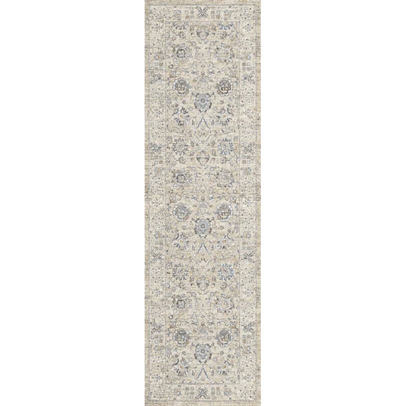 Annalise 7604-180 crème / beige, Tapis de couloir 2 pi 2 po x 7 pi 7 po