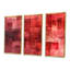 «Cubist Red Secrets - Abstract Collages», ensemble d'art mural-859039460-859039463