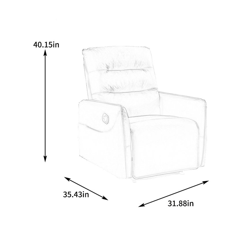 Fauteuil inclinable Scornik, Mélange de polyester vert / gris