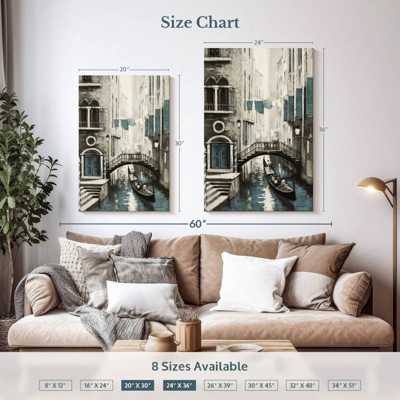 Aime classique Venise I, H 36 po x l 24 po