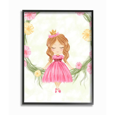 «Glam Princess» avec couronne rose pâle par Daphne Polselli - impression d'art graphique