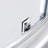 Breeze 33 in. L x 33 in. W x 76.18 in. H Round Corner Shower Kit in Chrome, Clear Sliding Door, Walls and Pan