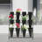 Mushkan Flower Display Stand With 12PCS Buckets, 3 Layers Metal with Wheels