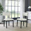 Ensemble de salle à manger 5 pièces avec table trépied et 6 fauteuils bouclés Axler