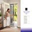 Porte moustiquaire pliante et rétractable blanche S3.0 81-91 cm (L) x 203 cm (H), largeur ajustable, sans pincement, installation facile, anti-insectes, résistante à la chaleur, indéformable, gain de place-127123036