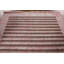 Tapis rayé rose 7 x 9
