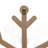 Natural Wooden Snowflake Christmas Wall Decoration - 17.75 - Beige And White