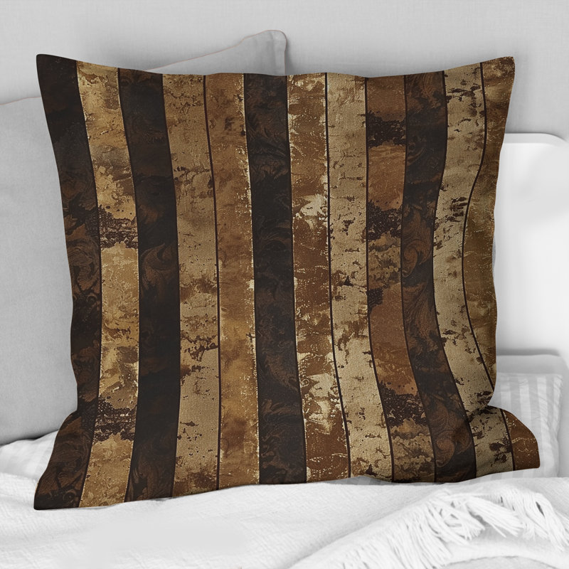 Stripe - Coussin décoratif glam, H 16 po x l 16 po