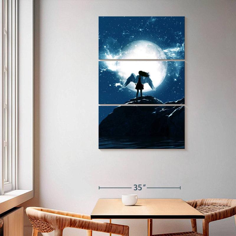 Leisha Moon Angel, 65" H x 42" W