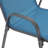 6 Piece Blue Patio Dining Chairs, Lightweight Stackable Textilene Fabric Arm Chairs with High Backrest and Gray Metal Frame for Backyard and Beach-1840540260