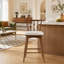 Tabourets de bar d'intérieur Doria en bois, ensemble de 4, alliant design traditionnel et contemporain-582577219-582577221
