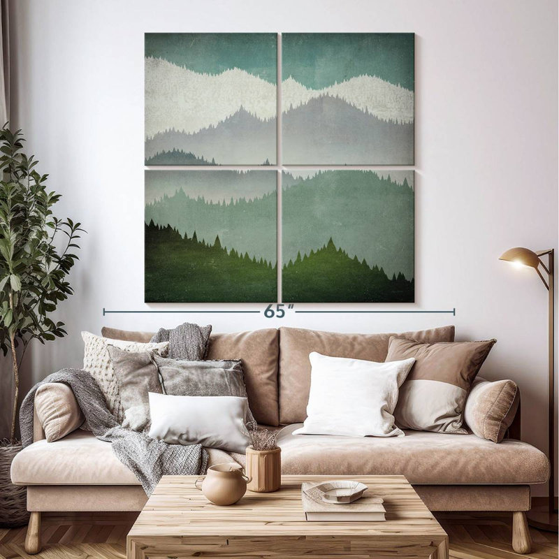 Avery Forest's First Snow, 50" H x 50" W