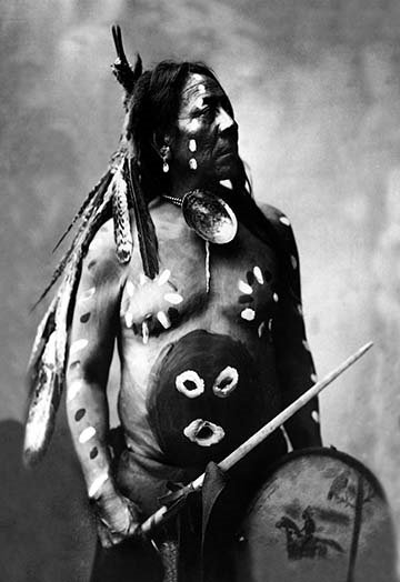 Dernier cheval-sioux, reproduction de photo, H 66 po x l 44 po x P 1,5 po