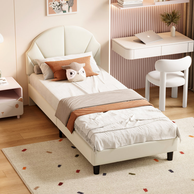 Bed, Beige, 90