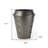 12" Gray Metal Table Vase