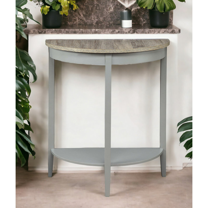 Console demi-lune, Chêne